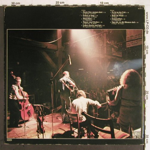 Wader,Hannes: Das es nicht bleibt wie es war,Live, Pläne, m-/vg+,2xFotos (88 291), D,stoc,woc, 1982 Typ: LP Best.-Nr.: Y9636 Preis: 6,00 Euro