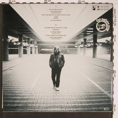 Lage,Klaus: Musik Maschine, Hansa (202 164-315), D, 1980 Typ: LP Best.-Nr.: Y966 Preis: 6,00 Euro