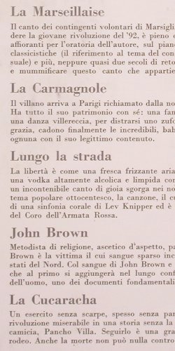 Milva: Canti della Libert, Cetra(LPB 35027), I, 1965 - LP - Y9694 - 7,50 Euro
