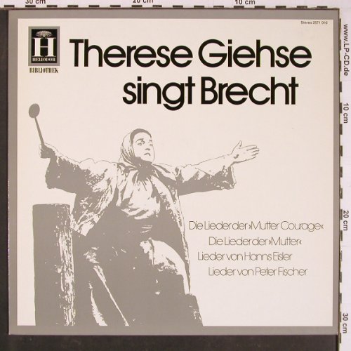 Giehse,Therese: singt Brecht, Heliodor(2571 010), D,  - LP - Y970 - 7,50 Euro