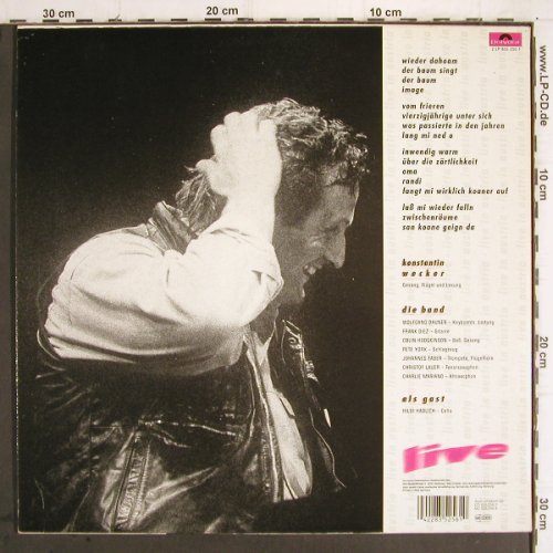 Wecker,Konstantin: Live In Austria, HildiHadlich,Cello, Polydor (835 256-1), D, 1987 Typ: 2LP Best.-Nr.: Y9787 Preis: 7,50 Euro