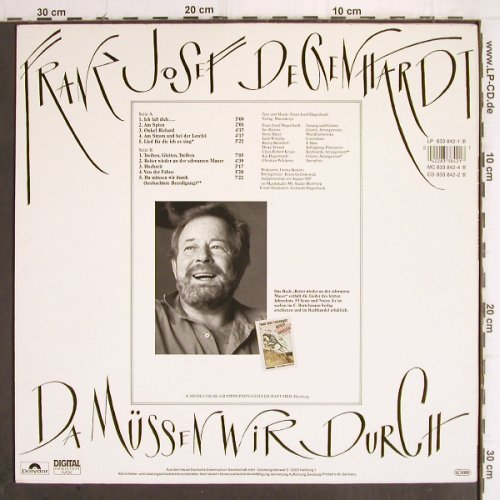 Degenhardt,Franz-Josef: Da Müssen wir Durch, Polydor (833 842-1), D, 1987 Typ: LP Best.-Nr.: Y9973 Preis: 7,50 Euro