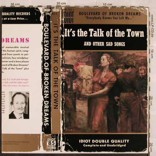 Boulevard Of Broken Dream: It's the Talk Of The Town, WEA(EFA 5230), D, 1985 - LP - E1677 - 5,00 Euro