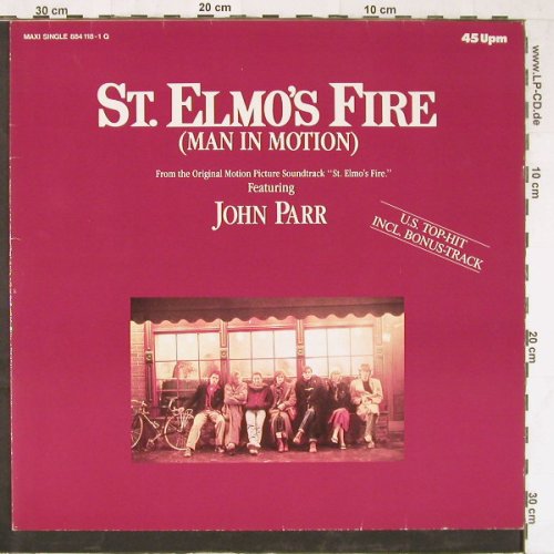 St.Elmos Fire (Man in Motion): St.Elmos Fire+2, f. John Parr, Mercury(884 118-1 Q), D, 1985 - 12inch - E3468 - 1,00 Euro