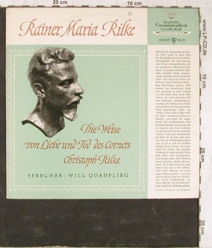 Rilke,Rainer Maria: Weise von Liebe und Tod des Cornet, Deutsche Gramophon(42 009), D, 1963 - 10inch - E5510 - 7,50 Euro