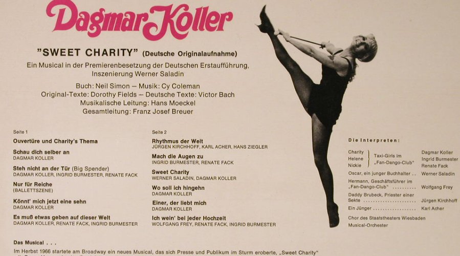 Koller,Dagmar: Sweet Charity,PromoSticker onLabel, Decca(SLK 16 643-P), D, 1970 - LP - E8537 - 7,50 Euro