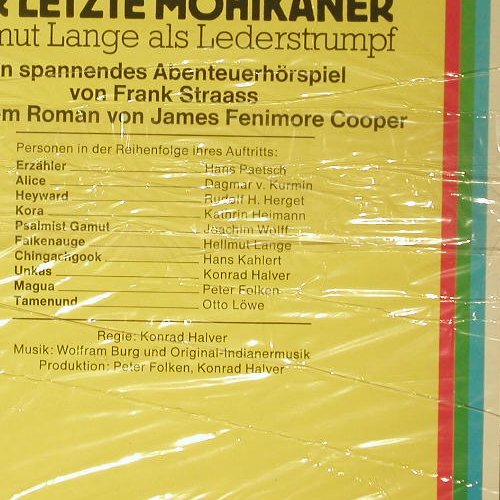Lederstrumpf 2: Der letzte Mohikaner, FS-New, PEG Jugendserie(05 21057-2), D,  - LP - E9837 - 7,50 Euro