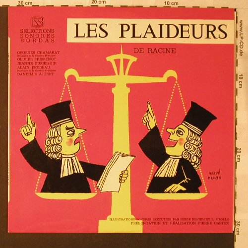 Les Plaideurs: De Racine, SelectionsSonoresBordas(SSR 108), F,  - LP - F1132 - 6,00 Euro