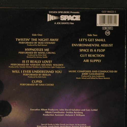 Innerspace: Original Soundtrack by J.Goldsmith, Geffen(GEF 460223 1), NL, 1987 - LP - F3038 - 5,00 Euro