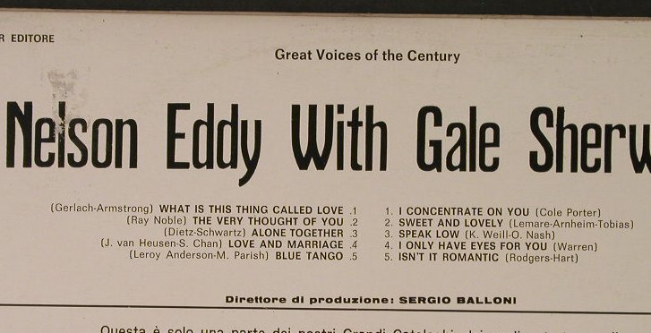 Eddy,Nelson feat Gale Sherwood: Great Voice Of The Century, Joker(SM 3277), I, Ri,  - LP - F5640 - 5,00 Euro