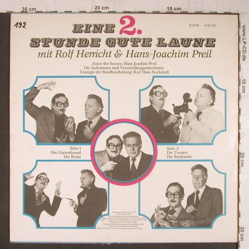 Herricht,Rolf & H.J.Preil: Eine Stunde gute Laune 2, woc, Litera(8 60 226), DDR, 1976 - LP - F6523 - 4,00 Euro