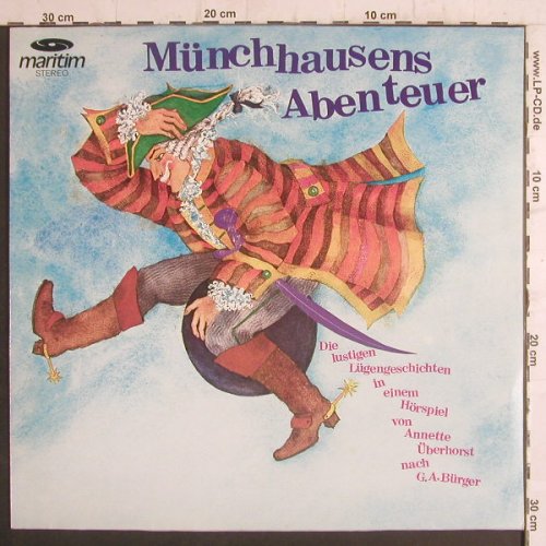 Münchhausens Abenteuer: Die lustigen Lügengeschichten..., Maritim(47 345 NW), D,Hörspiel,  - LP - F6580 - 5,00 Euro