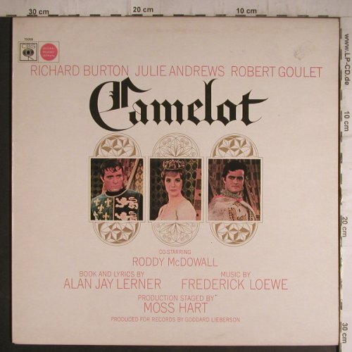 Camelot: Richard Burton,J.Andrews,R.Goulet, CBS(70009), UK, 1960 - LP - F7161 - 9,00 Euro