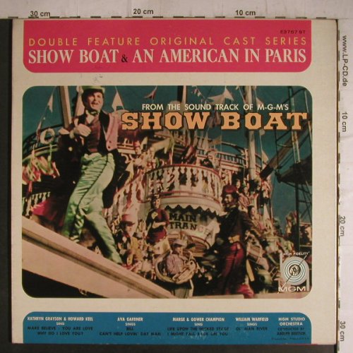 Show Boat/An American in Paris: From Sound Track of MGM, Foc, MGM(E3767 ST), US,vg+/m-,  - LP - F7162 - 5,00 Euro