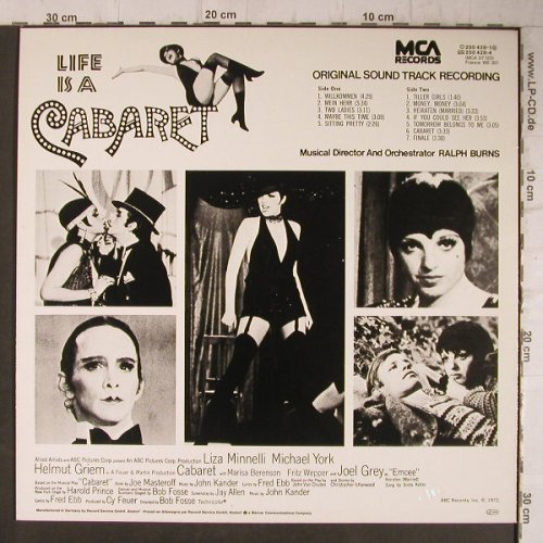 Cabaret: Original Sound Track Recording,Ri, MCA(250 428-1), D, 1972 - LP - F7824 - 4,00 Euro
