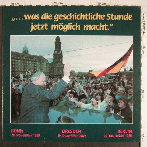 Kohl,Dr.Helmut: ..was die geschichtl.Stunde jetzt.., Bundesregierung Bonn(D-2265), D, 1990 - LP - F8659 - 7,50 Euro