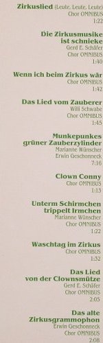 Zirkus Munkepunke: Chor Omibus, Willi Schwabe, u.a., Pool(6.25980 AQ), D, 1984 - LP - F9149 - 6,00 Euro