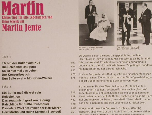 Jente,Martin - Heinz Schenk: Der Knigge des Herrn Martin, m-/vg+, Philips(841 813 PSY), D,  - LP - F9292 - 5,00 Euro