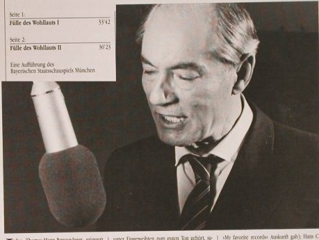 Benrath,Martin spricht Thomas Mann: Fülle Des Wohllauts, Deutsche Gramophon(423 464-1), D, 1978 - LP - F9664 - 6,00 Euro