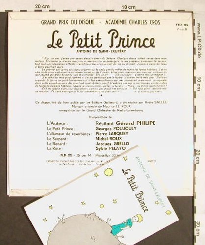Le Petit Prince: Antoine de Saint-Exupery,+Book, Festival, in franz.(FLD 22), F, m-/vg+,  - 10inch - F9666 - 10,00 Euro