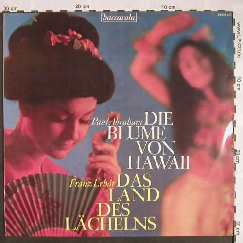 Abraham,Paul / Lehar: Die Blume v.Hawaii,Land d.Lächelns, Baccarola(72 024 ZU), D,Quers.,  - LP - F9735 - 5,00 Euro