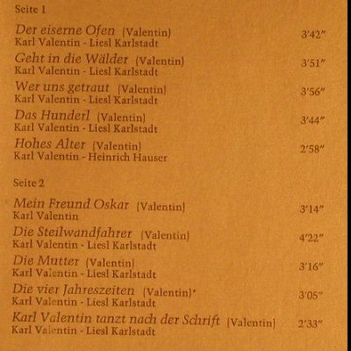 Valentin,Karl: Das Gr.Erinnerungs-Album 2.Folge, Telefunken(6.28028 DP), D, Foc,  - 2LP - F9751 - 7,50 Euro