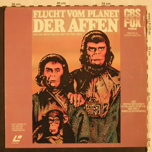Planet der Affen - Flucht vom: Bildplatte Laser Vision, CBS-Fox(1187-73), UK, 1983 - Video - H2761 - 7,50 Euro