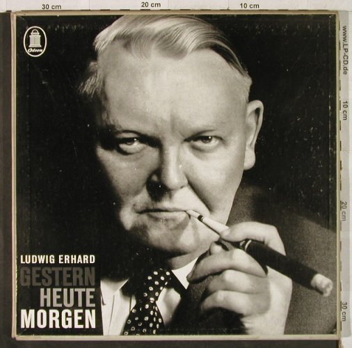 Ludwig Erhard: Gestern Heute Morgen, Box,Booklet, Odeon(400 00/1), D, 1961 - 2LP - H3344 - 20,00 Euro