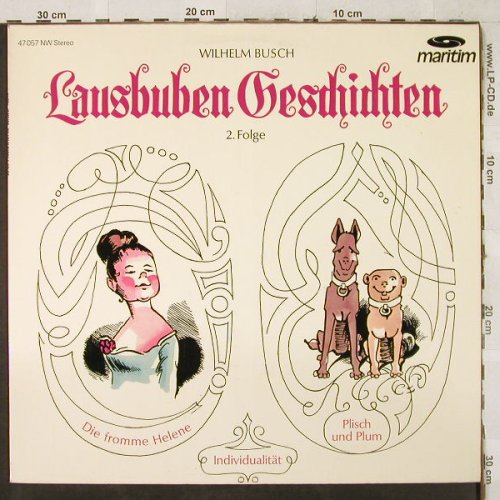 Busch,Wilhelm: Lausbuben Geschichten 2 Folge, Maritim(47 057 NW), D,  - LP - H3505 - 5,50 Euro