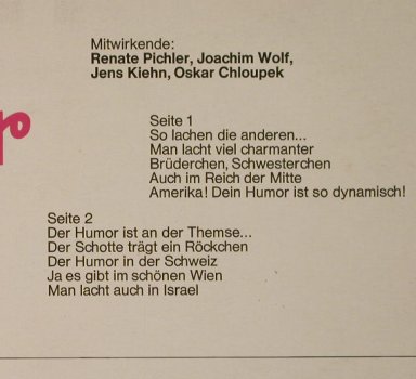 Andere Länder andere Witze: Renate Pichler,Joachim Wolf..., Europa(E 414), D, vg+/vg+,  - LP - H3867 - 3,00 Euro