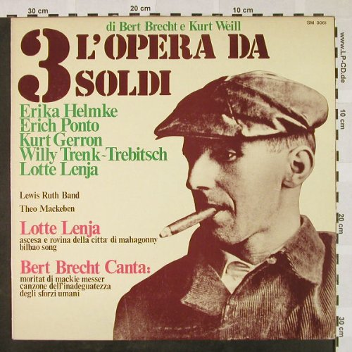 Weill,Kurt / Bertold Brecht: Dreigroschenoper,Uraufführung 1928, Joker(SM 3061), I, Ri, 1971 - LP - H4448 - 5,50 Euro