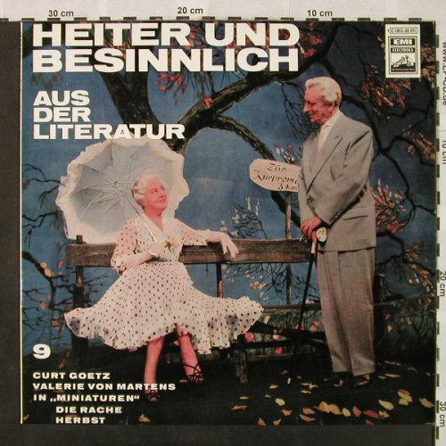 Goetz,Curt & Valerie von Martens: Heiter und Besinnlich Folge 9,stoc, EMI / Electrola(C 063-28 511), D,  - LP - H4920 - 6,00 Euro