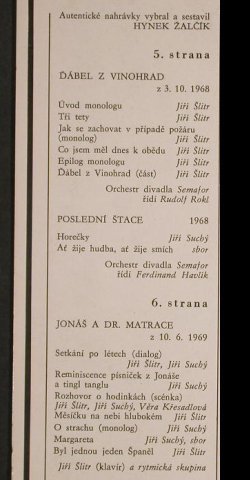 Suchy,Jiri & Jiri Slitr:  & Divadlo Semafo 1959-69, 3, Supraphon, Ri(0 13 2383 H), CZ, 1978 - LP - H600 - 6,00 Euro