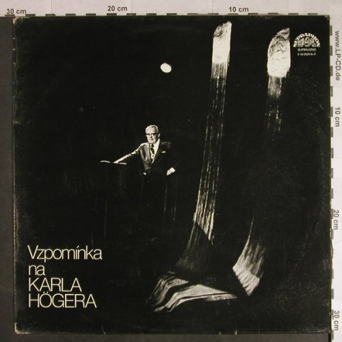 Högera,Karla: Vzpominka na, vg+/vg-, Supraphon(2 18 0429 X-F), CZ,spoken, 1978 - LP - H609 - 4,00 Euro