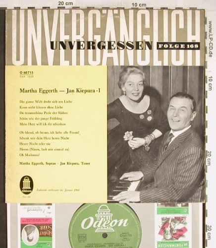 Eggerth,Marta & Jan Kiepura: Unvergänglich Unverg. Folge 168, Odeon(O 60 715), D, vg+/vg+,  - 10inch - H6815 - 5,00 Euro