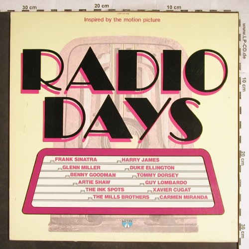 Radio Days: Harry James...Carmen Miranda, Lotus(LOP 14149), I, 18 Tr., 1987 - LP - H6987 - 5,00 Euro