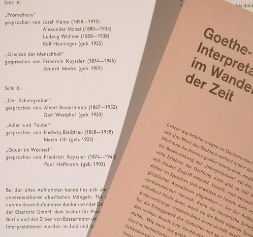 Deutsche Dichtung: Eine klingende Anthologie + Insert, Christopho(CLX 75 435), D,  - 10inch - H8178 - 5,50 Euro
