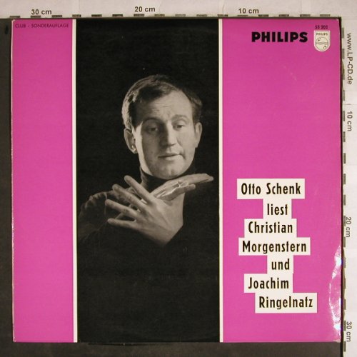 Schenk,Otto: liest Chr.Morgenstern,Ringelnatz, Philips, VG+/vg+(55 202), A,Club Ed.,  - LP - H8639 - 5,00 Euro