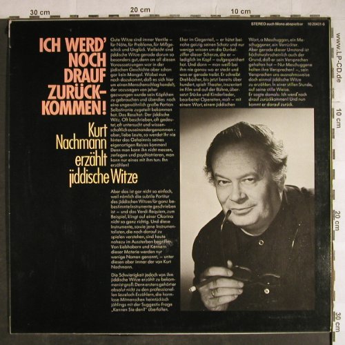 Nachmann,Kurt: Ich werd' noch drauf zurückkommen!, BASF/Cornet(10 20431-6), D,  - LP - H8652 - 9,00 Euro
