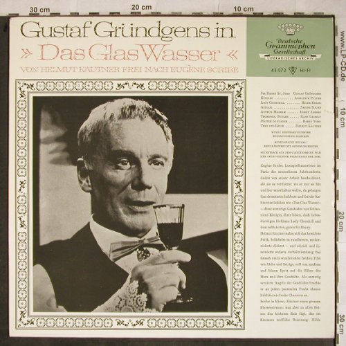 Gründgens,Gustaf: Das Glas Wasser, m-/vg+, D.Gr.(43 072), D, 1965 - LP - H9126 - 5,00 Euro