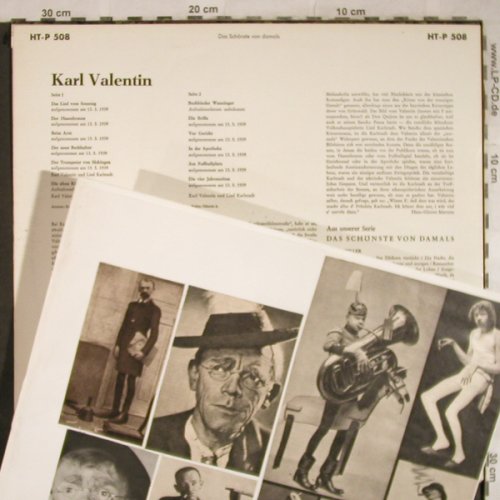 Valentin,Karl: Das Schönste Von Damals, Telefunken(HT-P 508), D,  - LP - H9339 - 7,50 Euro