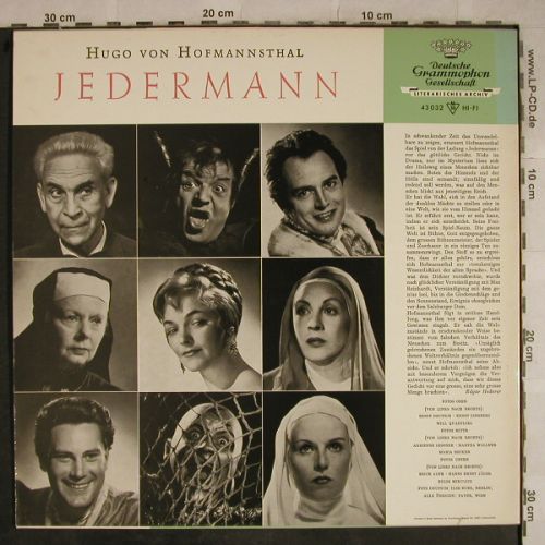 von Hofmannsthal,Hugo: Jedermann, D.Gr.(43 032), D,  - LP - H9525 - 5,00 Euro