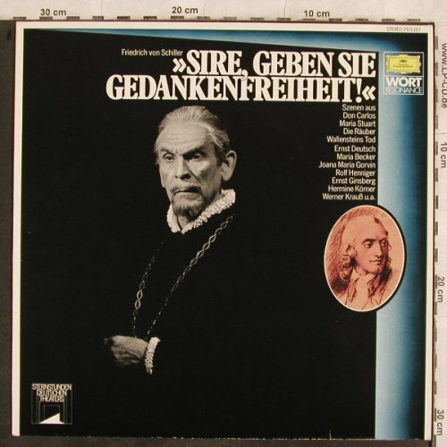 Sire, Geben Sie Gedankenfreiheit: Friedrich von Schiller, D.Gr. Resonance(2571 107), D, Ri, 1969 - LP - H9956 - 5,50 Euro