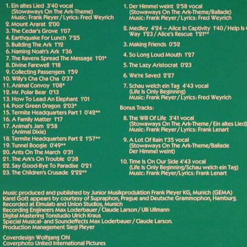Stowaways On The Ark: In der Arche ist der Wurm drin, JMP(4018), D, 1988 - LP - V1251 - 6,00 Euro