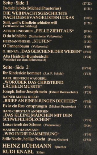 Rühmann,Heinz: Weihnachten mit,in Musik u.Dichtung, Orfeo(S 037821), D, 1982 - LP - V128 - 6,00 Euro