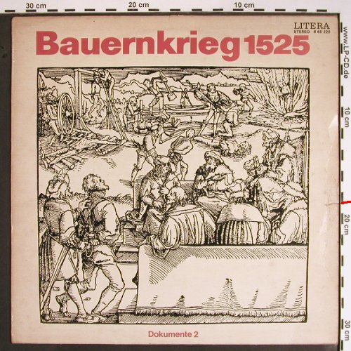 V.A.Bauernkrieg 1525: Dokumente 2, m-/vg+, Litera(8 65 220), DDR, 1975 - LP - V1446 - 5,00 Euro