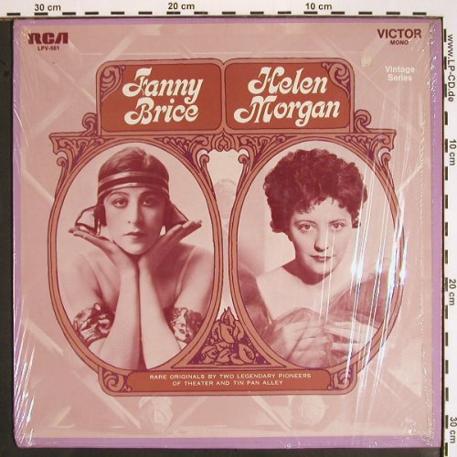 Brice,Fanny / Helen Morgan: Rare Originals by two legendary.., RCA Victor(LPV-561 RE), US, 1969 - LP - V1511 - 9,00 Euro