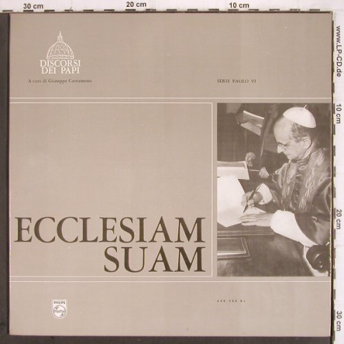 Papst Paul VI.: Ecclesiam Suam-Discorsi Dei Papi, Philips, 12S.Booklet(640.200 AL), I,Mono,Foc, 1964 - LP - V153 - 9,00 Euro