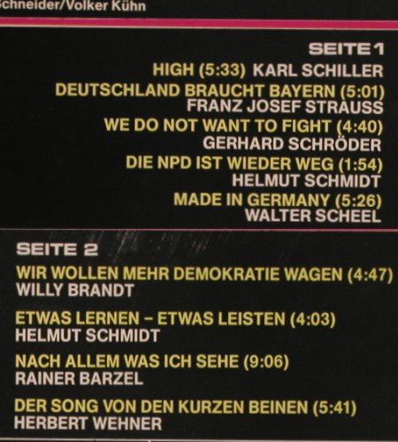 V.A.Pol(H)itparade: Musik aus Studio Bonn, CBS (S 65 473), D, 1972 Typ: LP Best.-Nr.: V1626 Preis: 6,00 Euro