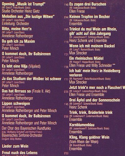 V.A.Musik Ist Trumpf: Originalaufn. ZDF-Show,Folge 1, EMI Electrola(C 062-29 569), D, 1975 - LP - V1687 - 5,00 Euro